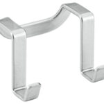 Metaltex dubbele haak Galileo zilvermetallic