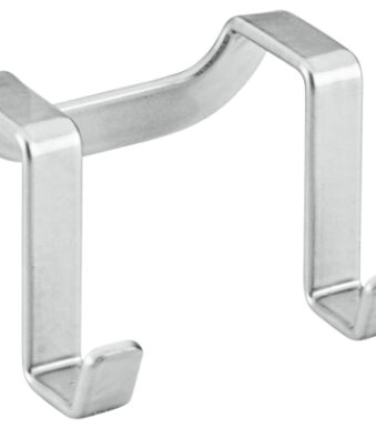 Metaltex dubbele haak Galileo zilvermetallic