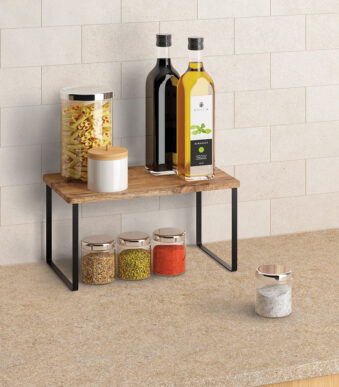 Metaltex kruidenrek York LAVA 1 niveau zwart