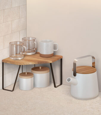 Metaltex hoekrek York LAVA, 1 etage, industriële stijl