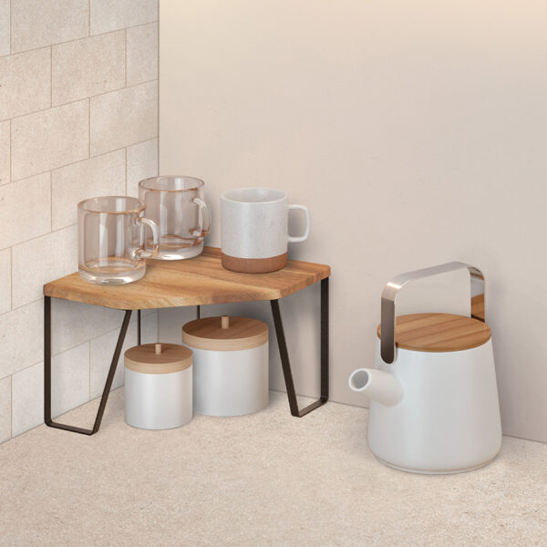 Metaltex hoekrek York LAVA, 1 etage, industriële stijl