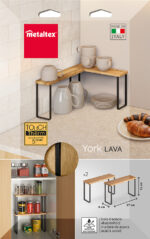 Metaltex kruidenrek York LAVA, 1 etage, 2-delig set