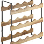 Metaltex flessenrek York LAVA, 3 etages, voor 12 flessen