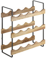 Metaltex flessenrek York LAVA, 3 etages, voor 12 flessen