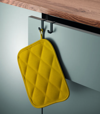 Metaltex dubbele haak Galileo LAVA, mat zwart