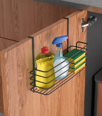 Metaltex ophangmand Galileo LAVA mat zwart