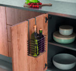 Metaltex Galileo inhaakmandje hoog mat zwart