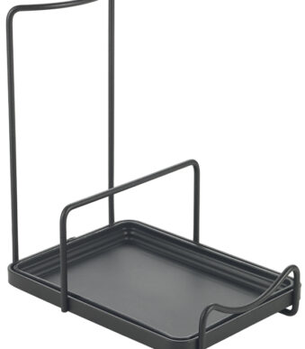 Metaltex deksel- en lepelhouder Tokyo LAVA mat zwart