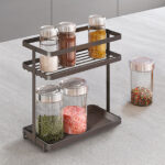 Metaltex kruidenrek Tokyo LAVA 2 etages mat zwart