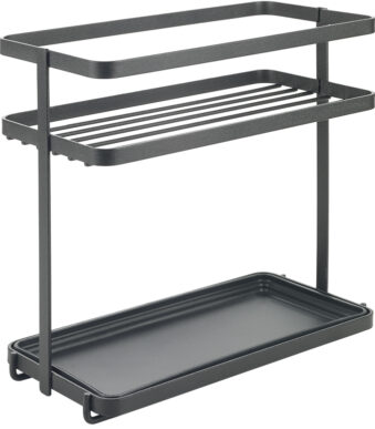 Metaltex kruidenrek Tokyo LAVA 2 etages mat zwart