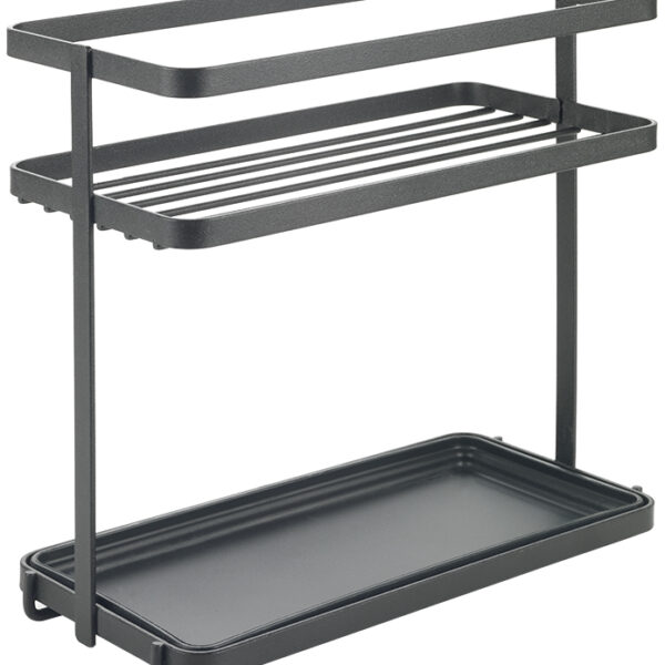 Metaltex kruidenrek Tokyo LAVA 2 etages mat zwart