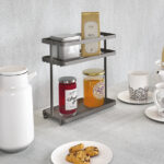 Metaltex kruidenrek Tokyo LAVA 2 etages mat zwart