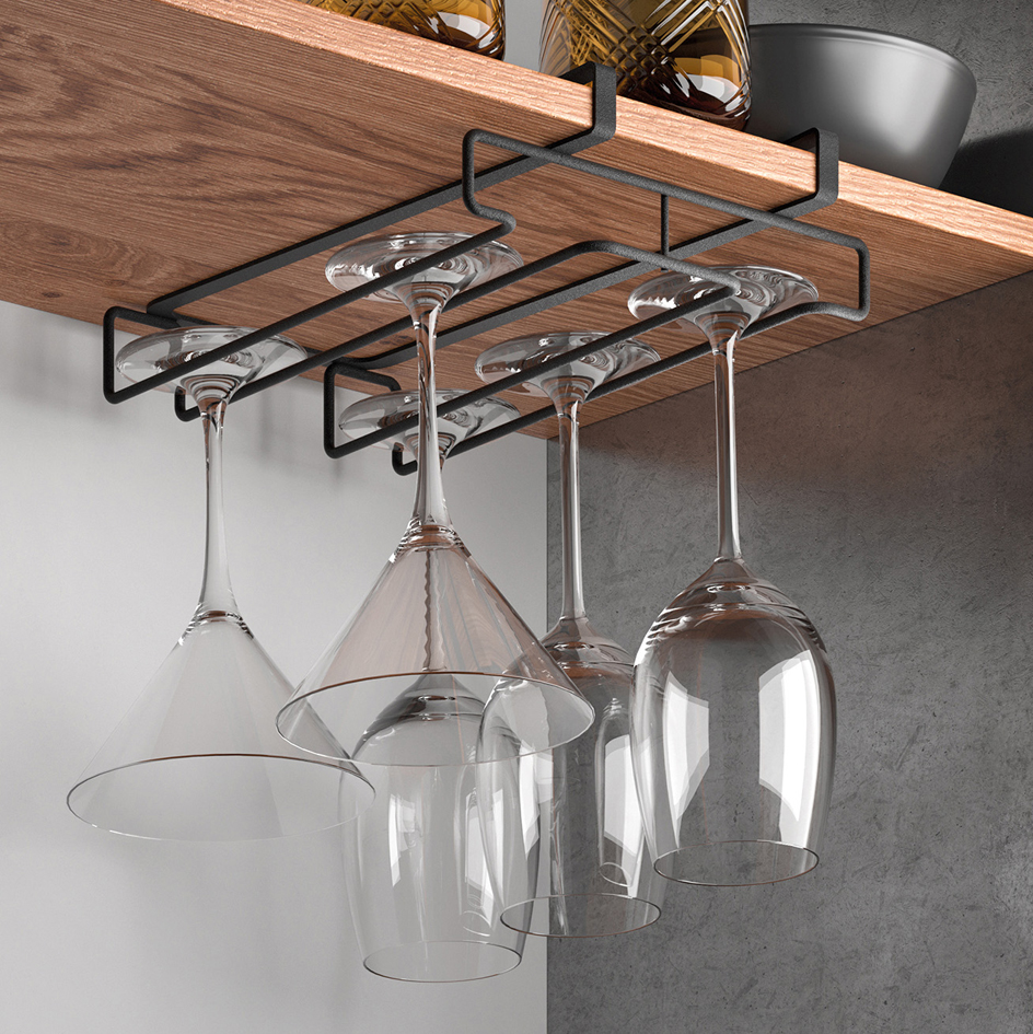 Metaltex glazenhouder My-Glass LAVA matzwart Metaltex glazenhouder My-Glass LAVA matzwart