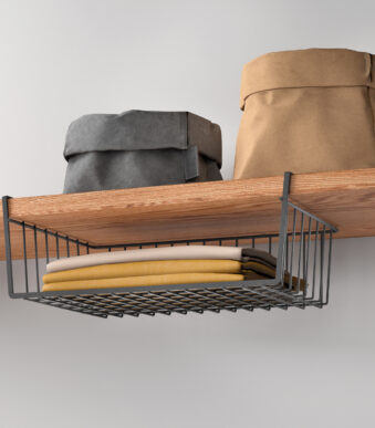 Metaltex Kastmand Kanguro 40 LAVA mat zwart 40x26x14cm