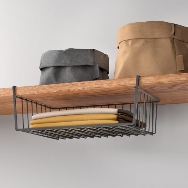 Metaltex Kastmand Kanguro 40 LAVA mat zwart 40x26x14cm