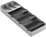 Metaltex Bestekbak Verstelbaar, Kunststof, Grijs