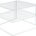 Metaltex hoekelement voor kast met 2 etages, wit