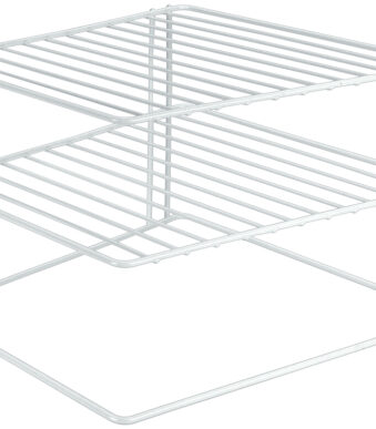 Metaltex hoekelement voor kast met 2 etages, wit