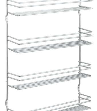 Metaltex kruidenrek Pepito 4 etages zilver metaal wandmontage