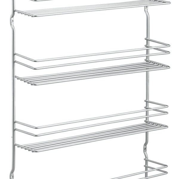 Metaltex kruidenrek Pepito 4 etages zilver metaal wandmontage