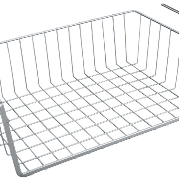 Metaltex kastmand Kanguro 40, zilvermetallic