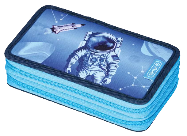 Herlitz dubbel etui Cosmic Explorer 23-delig Herlitz dubbel etui Cosmic Explorer 23-delig