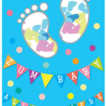 Verjaardagskaart 'Jongen Confetti Voetjes'