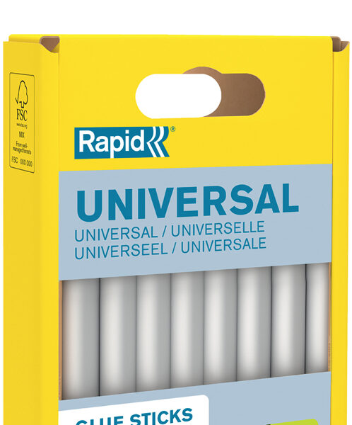 Rapid lijmpatronen universeel wit, diameter 12 mm, 14 stuks