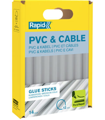 Rapid lijmpatronen PVC & kabel, 12 mm diameter, kort