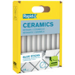 Rapid lijmpatronen keramiek wit, 12 mm diameter, kort