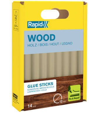 Rapid lijmpatronen hout, 12 mm diameter, kort
