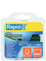 Rapid hekringklemmen VR22 groen kunststof coating 215 stuks