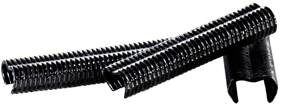 Rapid hekwerk ringklemmen VR22 zwart kunststof coating 215 stuks