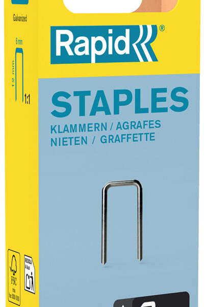 Rapid smalle nietjes type 606, 12 mm, kleine verpakking