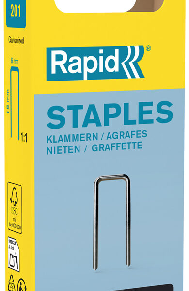 Rapid smalle rugnieten type 606, 18 mm, kleinverpakking