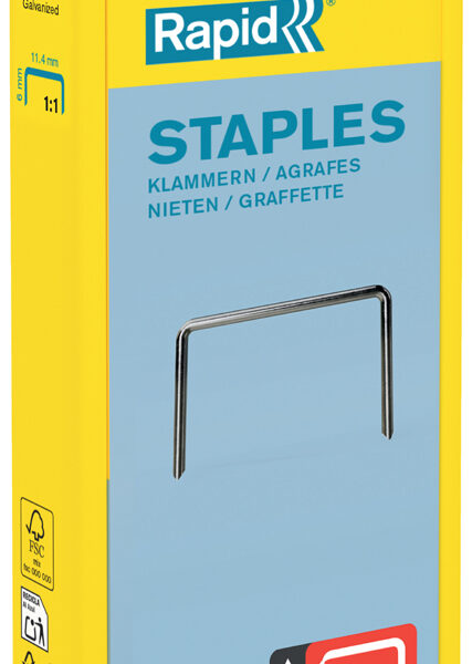 Rapid nietjes type 53, 6 mm, grootverpakking 5000 stuks