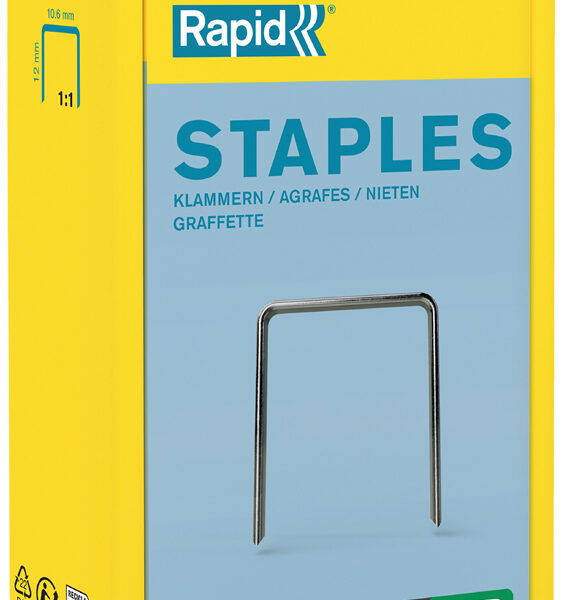 Rapid platte nietjes type 140, 12 mm, grootverpakking