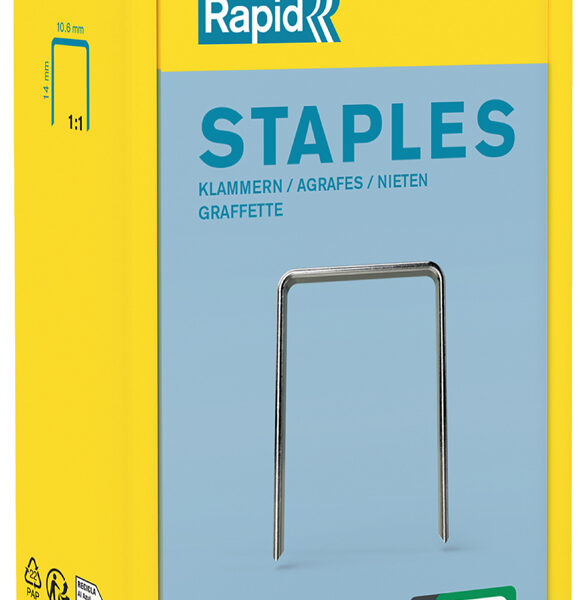 Rapid nietjes plat type 140, 14mm, grootverpakking 5000 stuks