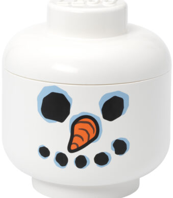 LEGO Opbergbox Sneeuwpop Hoofd - Wit, 8,5 liter, Stapelbaar