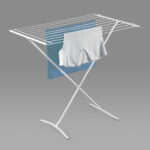 Metaltex wasdroogrek Como, drooglengte 8 meter, wit