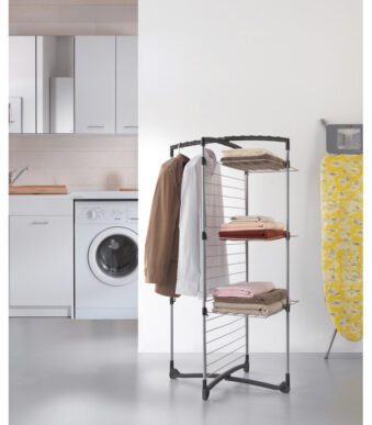 Metaltex Fortino droogrek 3 verdiepingen - inklapbaar wasrek 25m drooglengte