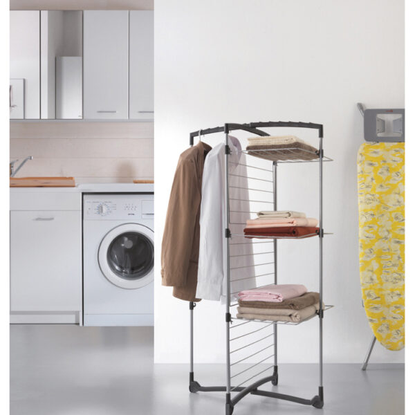 Metaltex Fortino droogrek 3 verdiepingen - inklapbaar wasrek 25m drooglengte