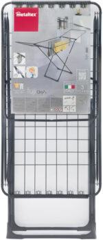 Metaltex Fuji vleugel wasrek zwart mat - inklapbaar met kindersicherung