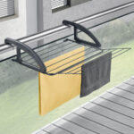 Metaltex inklapbare wasdroogrek voor radiator en balkon zwart
