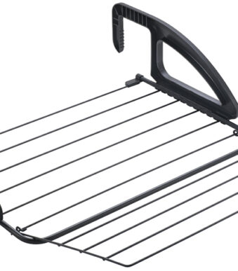 Metaltex inklapbare wasdroogrek voor radiator en balkon zwart