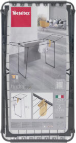 Metaltex vleugeldroger Hydra ONYX zwart mat inklapbaar