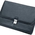 Alassio College map 'TISSANO' Nappa leder zwart