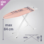 Metaltex strijkplank Kuma, wit