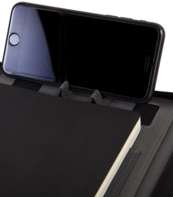 STOP A5 ritssluiting map MAUPITI antraciet gerecycled PET