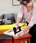 Rapid perslucht tacker PS101 blauw, in koffer